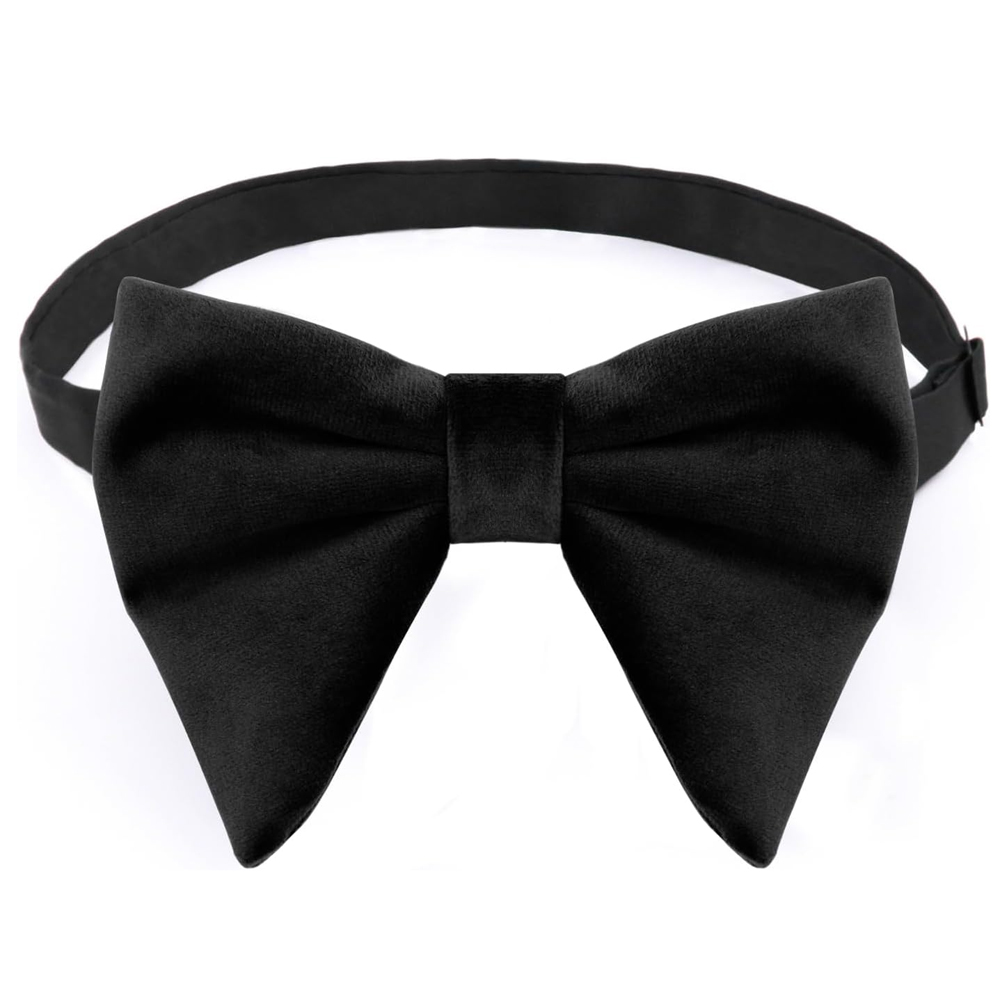 Bow Tie Pre Tied - Erkek Kadife Papyonlar Önceden Bağlanmış Ayarlanabilir