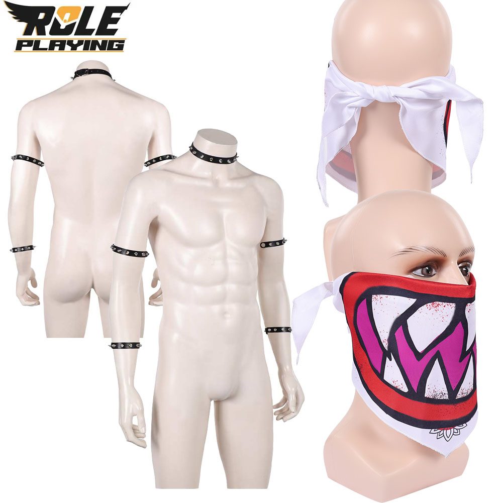 Ascot Neck Scarf - Bowser Cosplay Eşarp, Maske, Bileklik, Yaka,