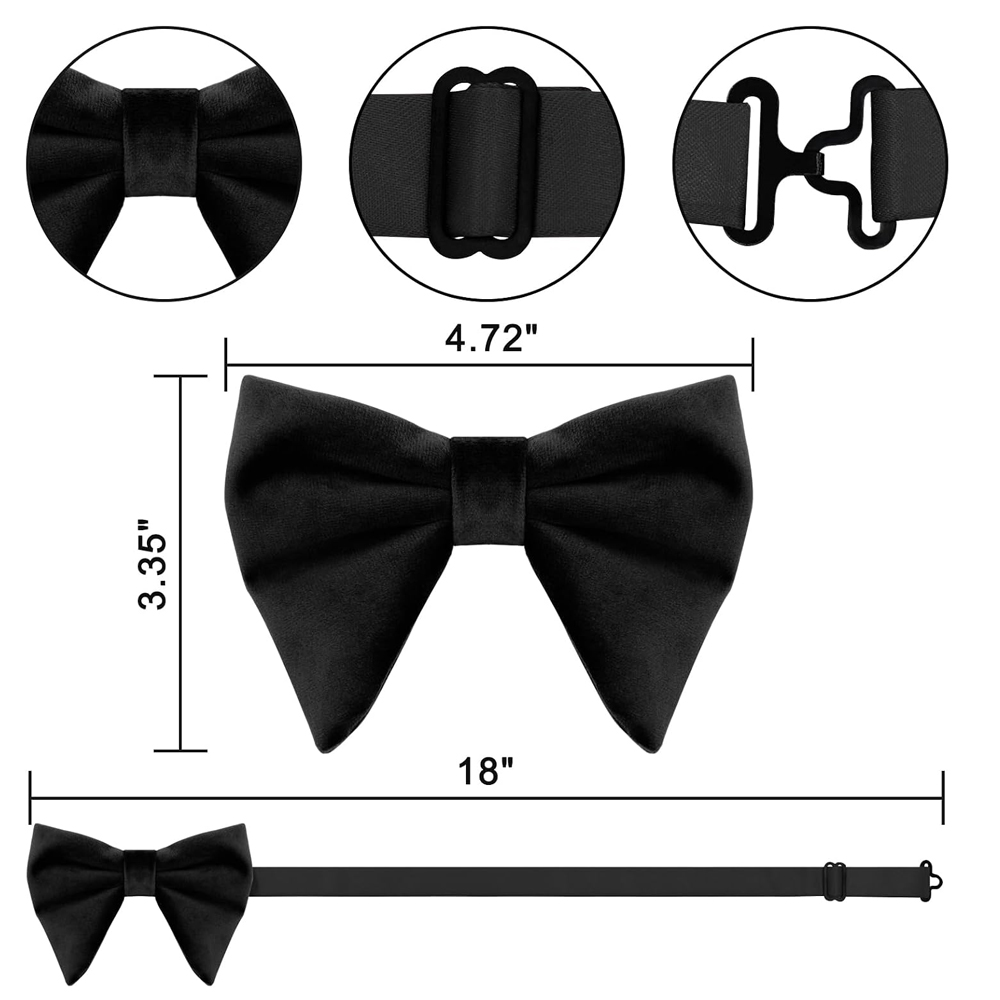 Erkek Kadife Papyonlar Önceden - Bow Tie Pre Tied incelemesi ve fiyatı